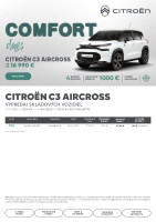 Citroen C3 Aircross - cennik SK 2024 - comfort days 